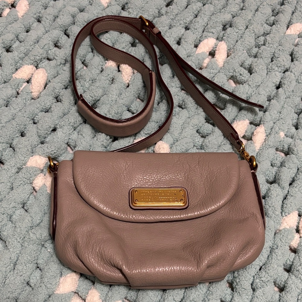 Marc By Marc Jacobs Gray Leather Crossbody Bag